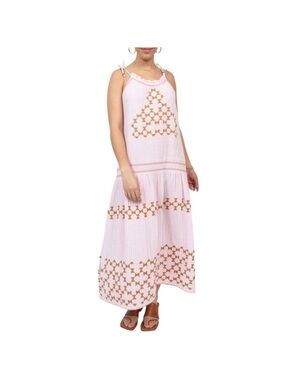 UNCLE FRANK candy stripe dress in pink Cotton Size Medium